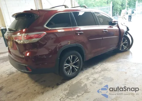 2016 Toyota Highlander Xle V6 из США, поврежденный, VIN 5TDJKRFH0GS265105